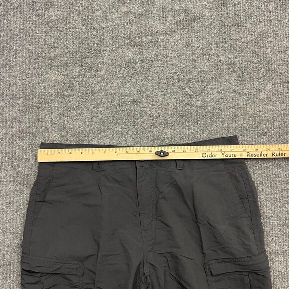 REI Hiking Pant Mens 36X32 Gray Nylon Outdoor Performance Mid Rise Cargo Pocket - Picture 6 of 10